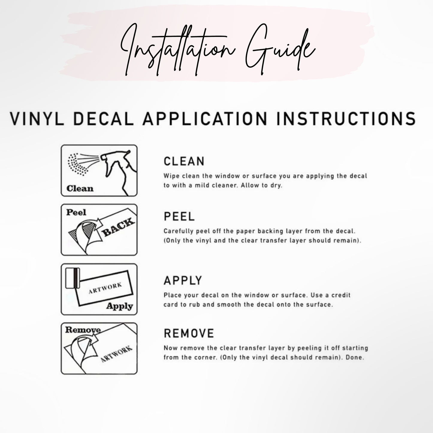 Custom Vinyl Decal for Backdrops & Events