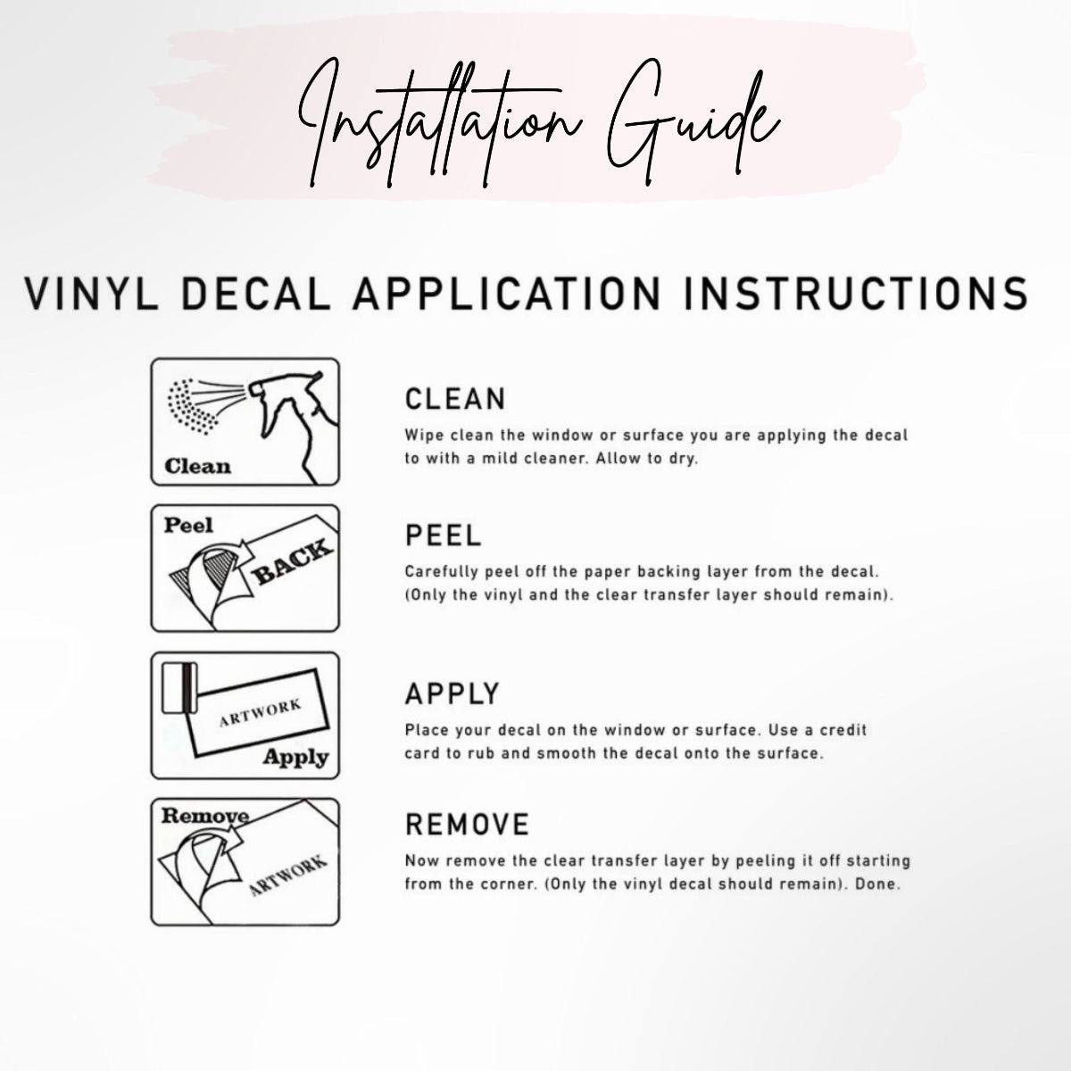 Custom Vinyl Decal for Backdrops & Events
