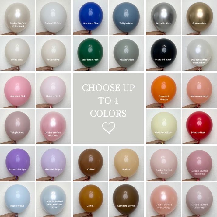 Custom Balloon Garland Kit | Pick Any 1–4 Colors – Inflate Decorate ...