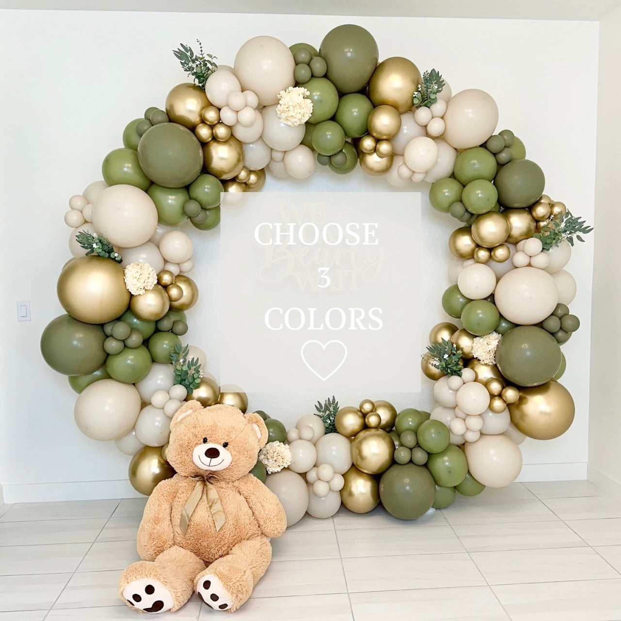 7.2ft Circular Balloon Garland Kit | Choose 3 Colors