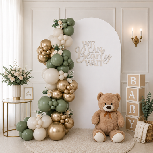Golden Olive Garden Balloon Garland 3-in-1 Kit