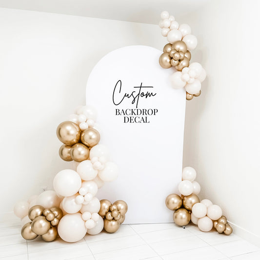 Custom Vinyl Decal for Backdrops & Events