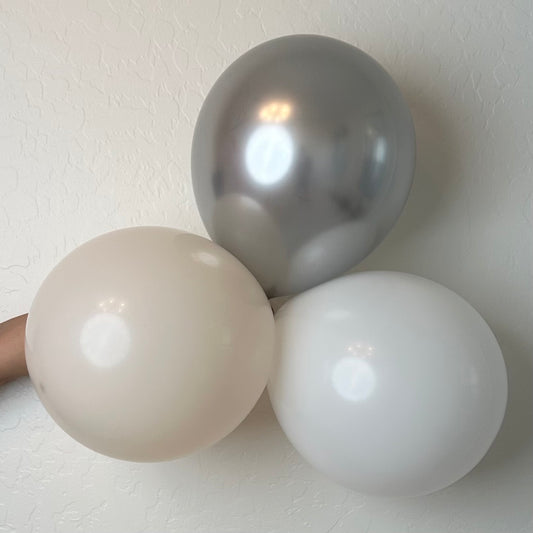 Silver Glow Balloon Garland 3-in-1 Kit