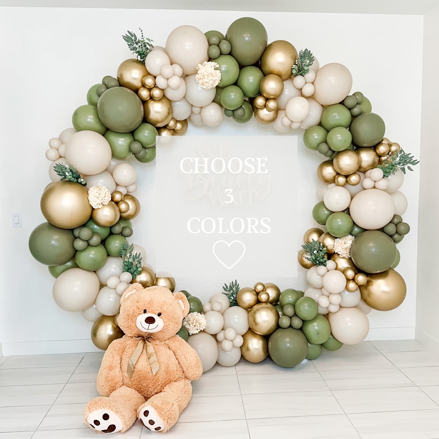 Build-Your-Own Circular Balloon Garland Kit | Choose 3 Colors