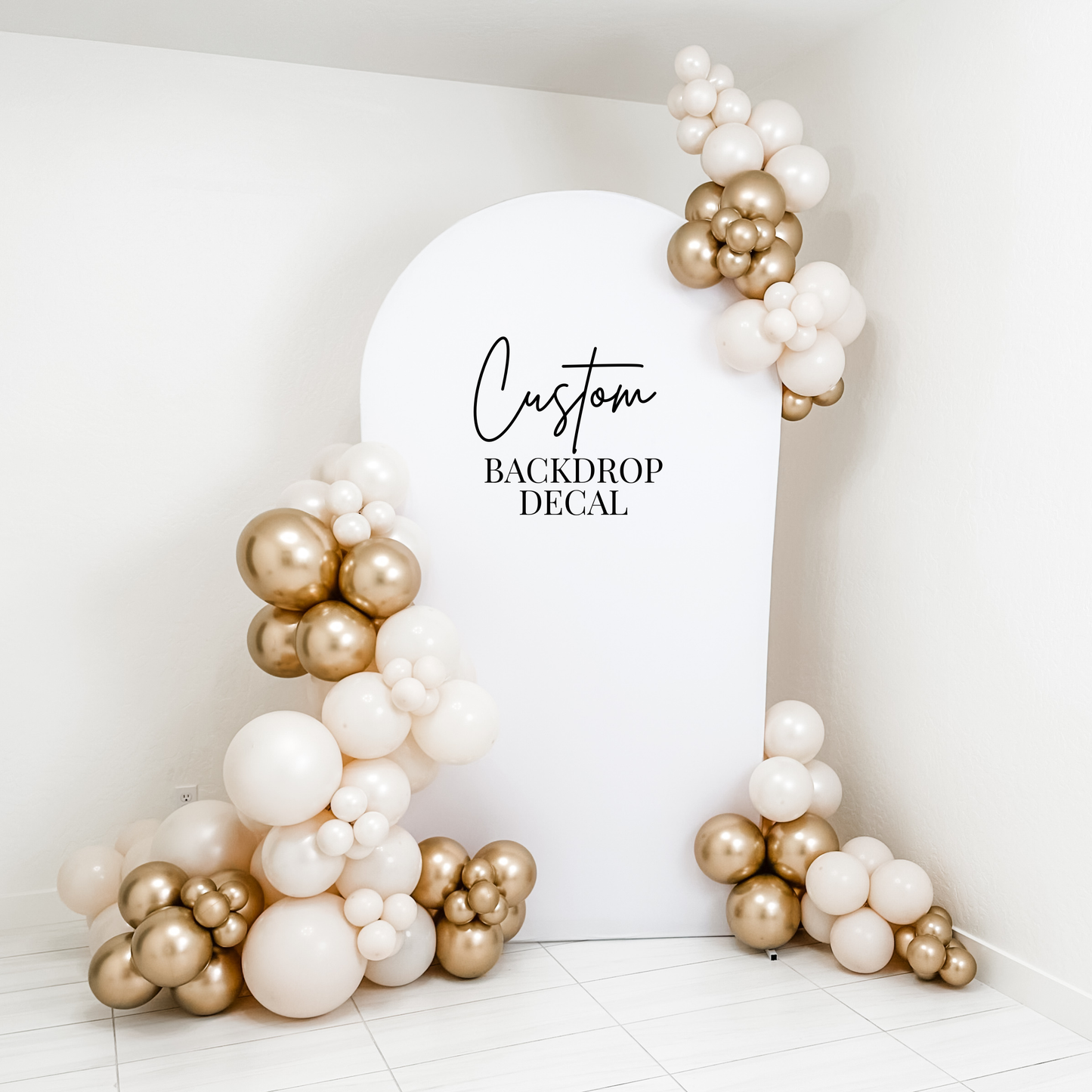 Custom Vinyl Decals for Backdrops & Events