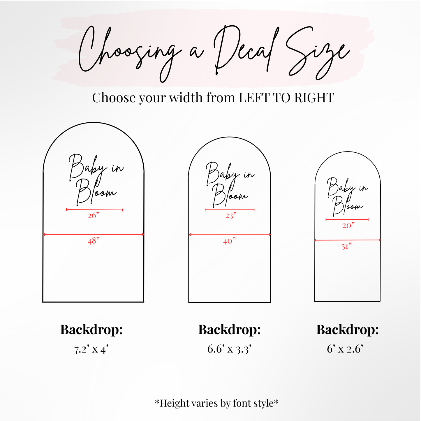 Custom Vinyl Decals for Backdrops & Events